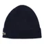 Lacoste Ribbed Wool Beanie Navy
