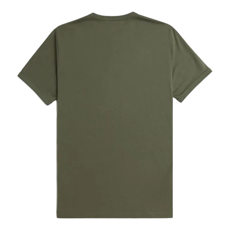 Fred Perry M3519-X21 Ringer T-shirt Khaki-1