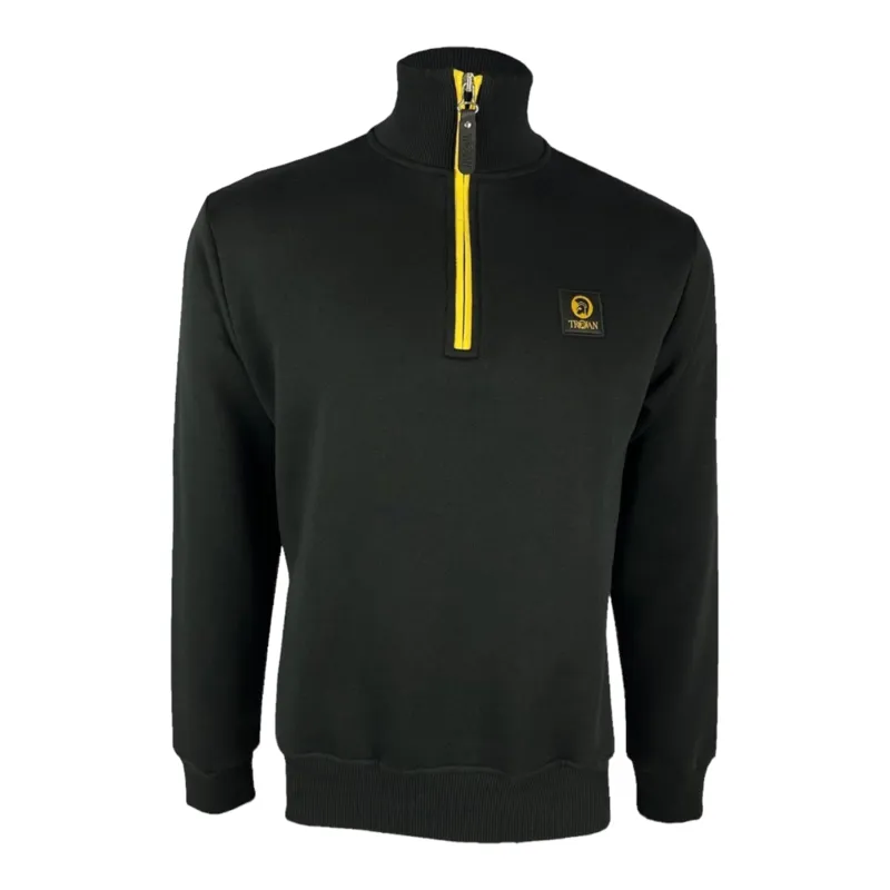 Trojan Quarter Zip Sweatshirt Black XXXL ONLY LAST ONE-2
