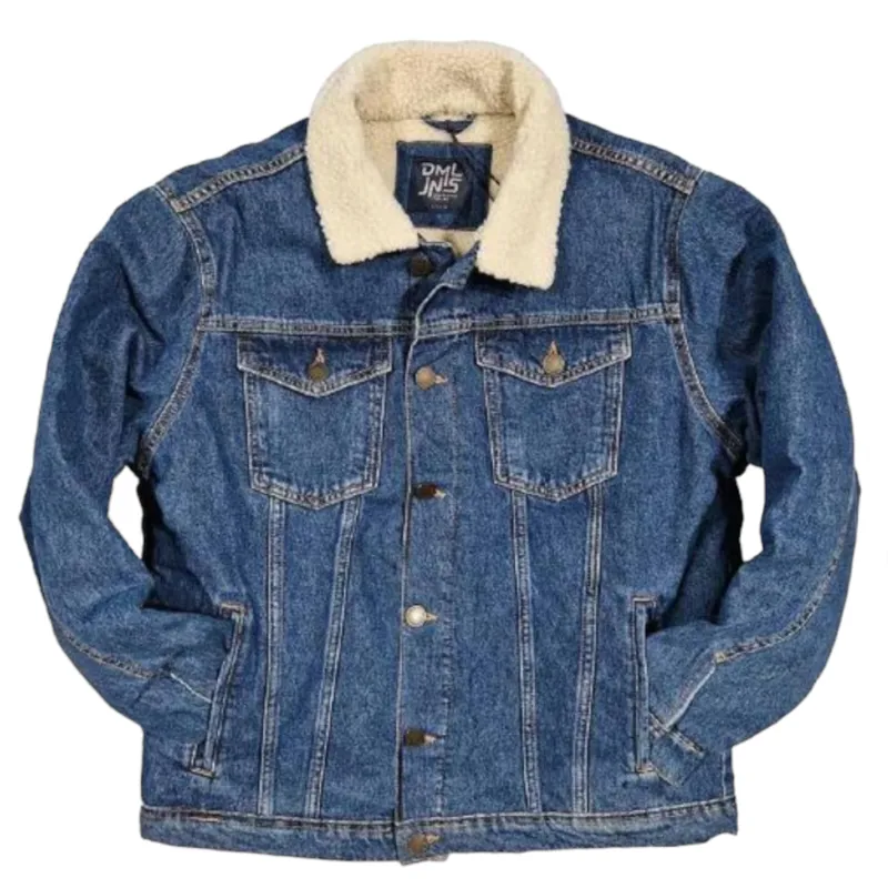 DML Denim Borg Lined Jacket Blue MEDIUM ONLY LAST ONE