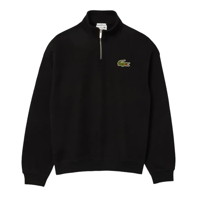 Lacoste SH2748-031 Loose Fit Half Zip Big Croc Black