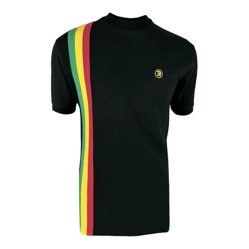 Trojan Racing Stripe T-Shirt Black 