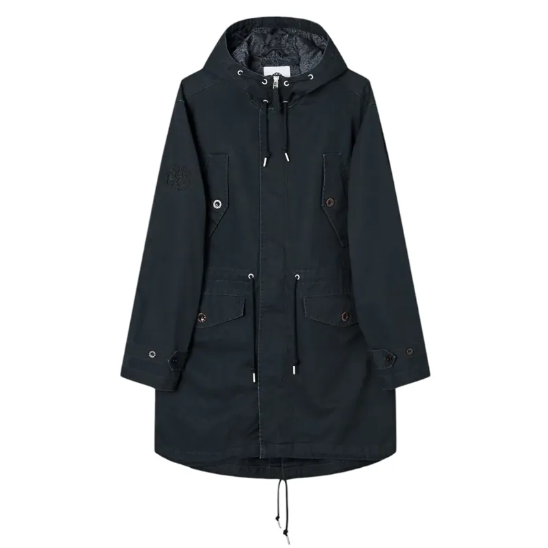 Pretty Green Cassette Parka Black