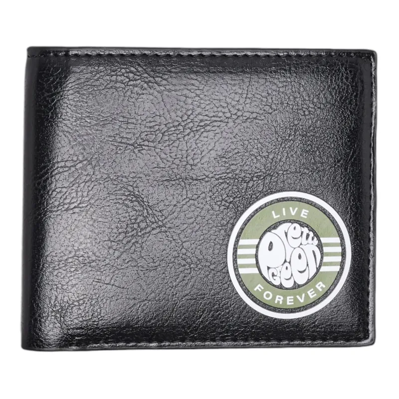 Pretty Green Live Forever Wallet Black