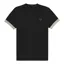 Fred Perry Striped Cuff T-shirt Black/Green