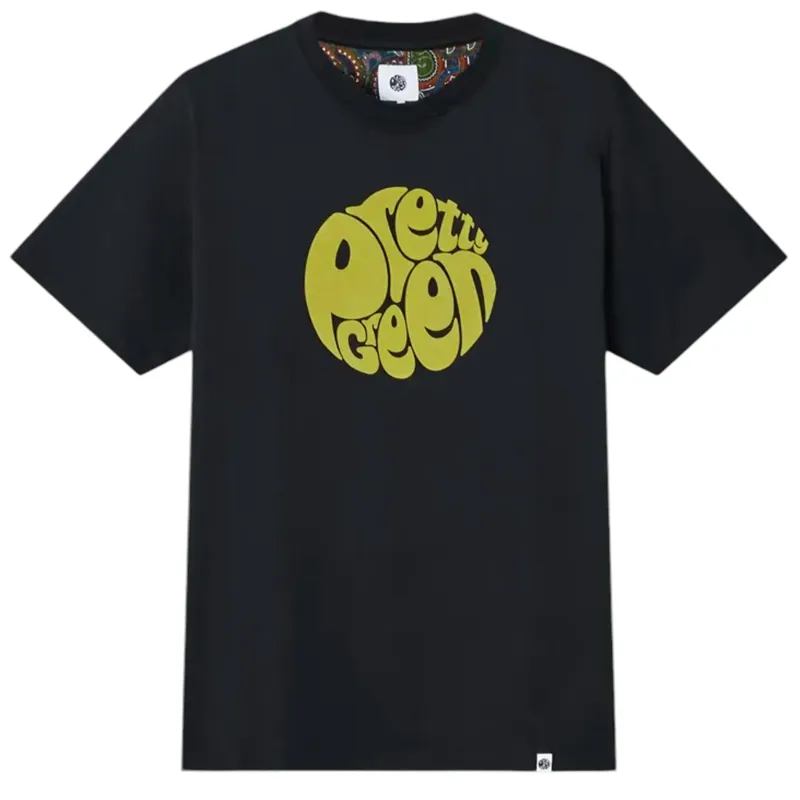 Pretty Green 15th Anniversary Gillespie Logo T-Shirt Black