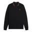 Fred Perry Long Sleeve Polo T-shirt Black/Marmalade