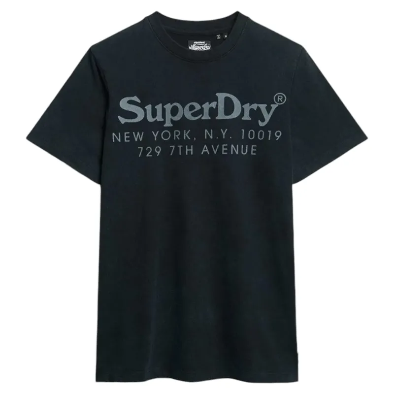 Superdry Tonal Venue Logo T-Shirt Black