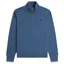Fred Perry Half Zip Sweatshirt Midnight Blue Violet