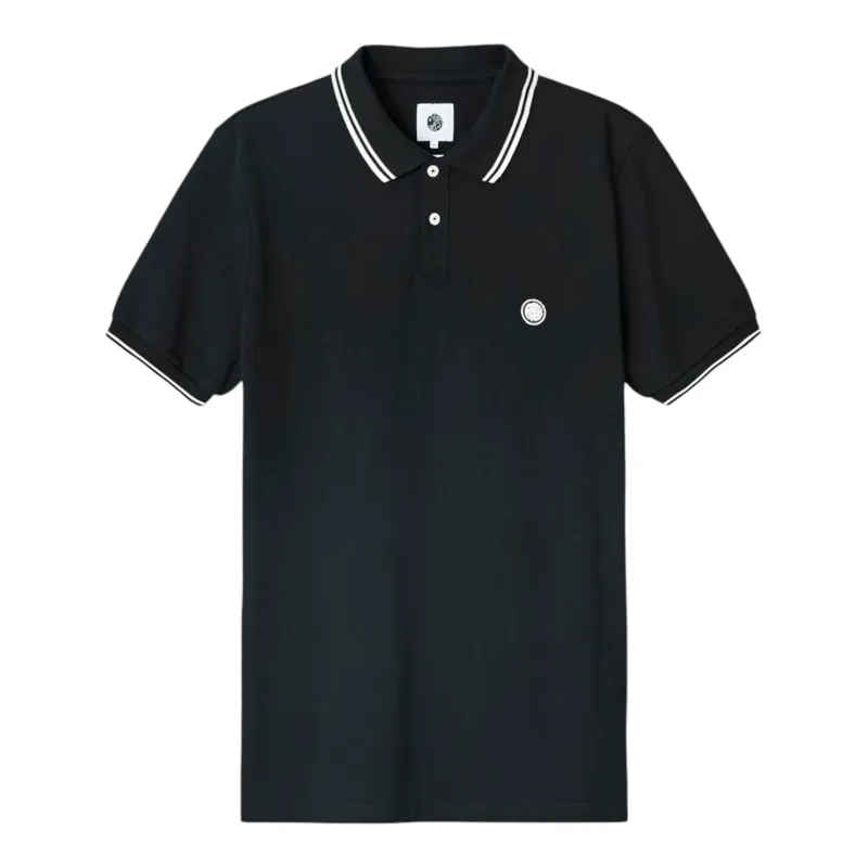 Pretty Green Barton Polo Black/White