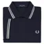 Fred Perry M3600-238 Polo T-shirt Navy / White / White