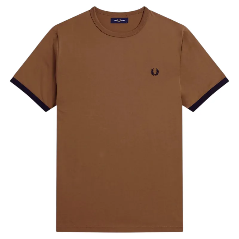 Fred Perry M3519-P96 Ringer T-shirt Shaded Stone XL and XXL ONLY