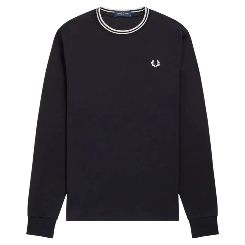 Fred Perry M9602-102 Twin Tipped Long Sleeve T-shirt Black