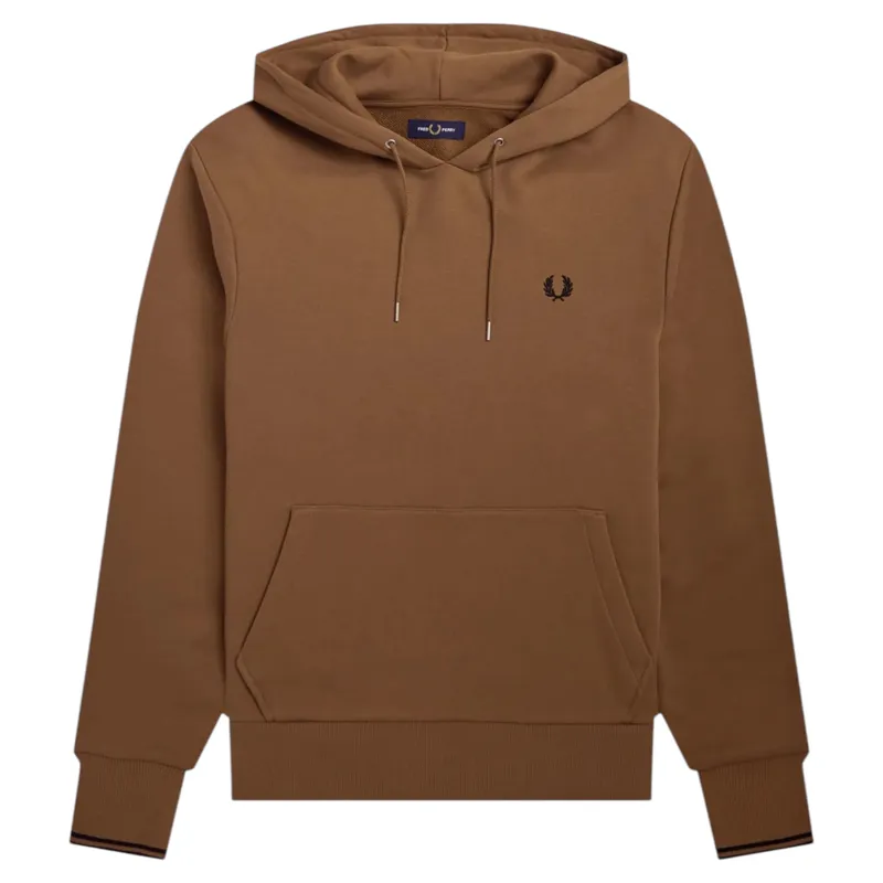 Fred Perry Overhead Tipped Hoodie Shaded Stone XXL ONLY LAST ONE