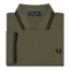 Fred Perry M3600-Q41 Polo T-shirt Uniform Green / Black  SMALL ONLY