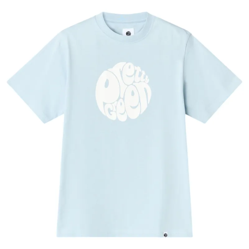 Pretty Green Gillespie Logo T-shirt Sky Blue