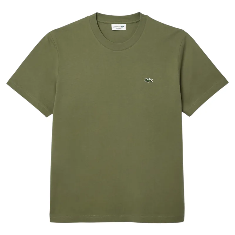 Lacoste Classic Fit Cotton T-shirt Khaki