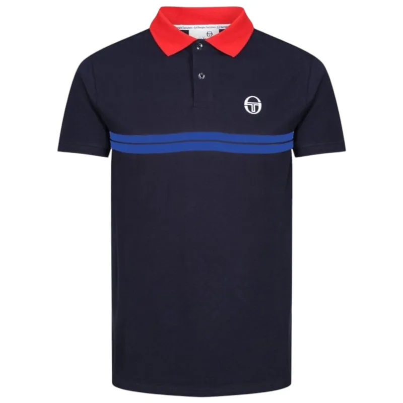 Sergio Tacchini Supermac Polo T-shirt Maritime / Red