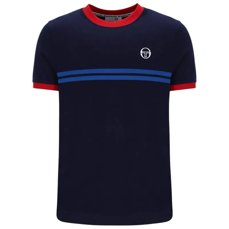 Sergio Tacchini Supermac T-shirt Maritime/Red