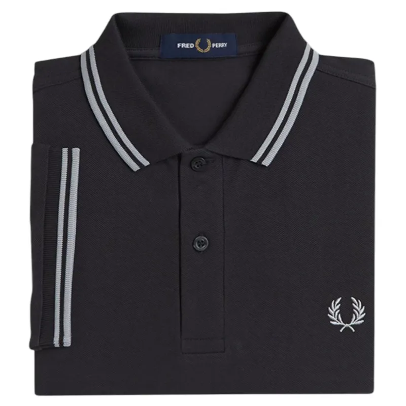 Fred Perry M3600-V56 Polo T-shirt Anchor Grey/Oatmeal