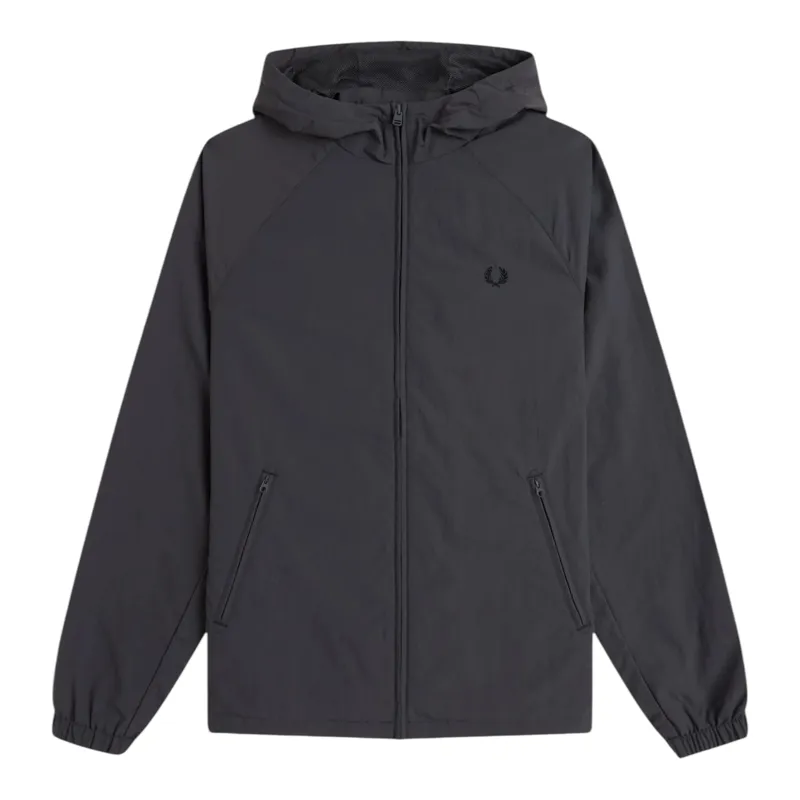 Fred Perry J9049 - 297 Mens Hooded Shell Jacket Anchor Grey
