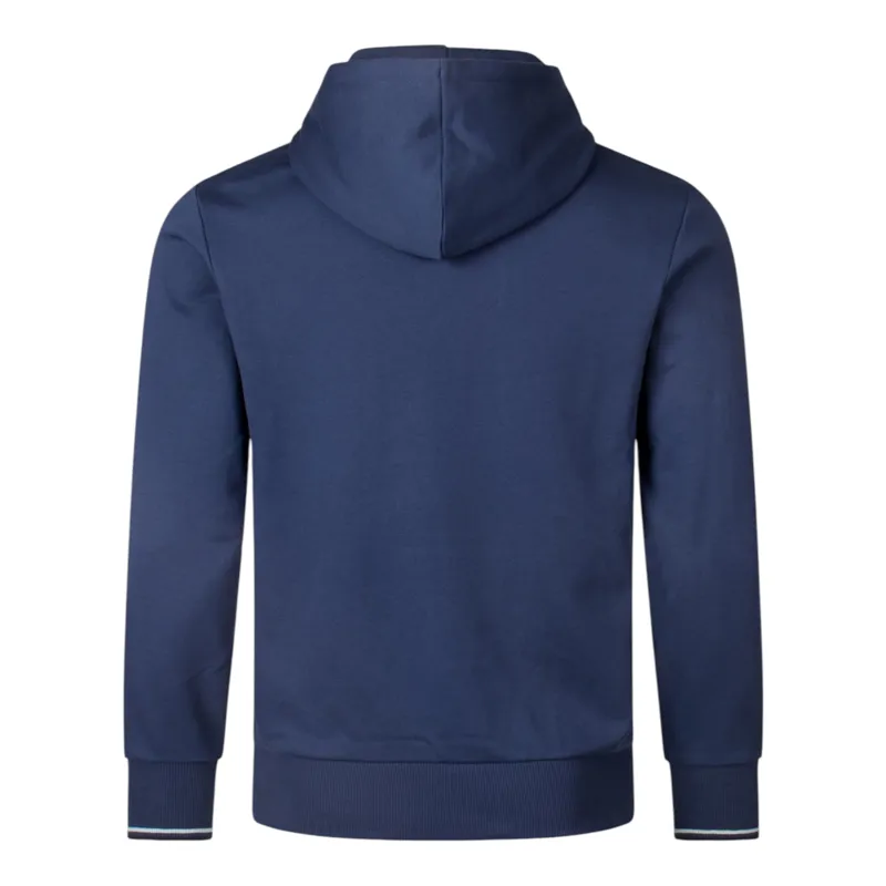 Fred Perry Overhead Tipped Hoodie Tennis Blue-1