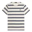 Fred Perry Fine Stripe T-shirt Ecru / Tennis Blue