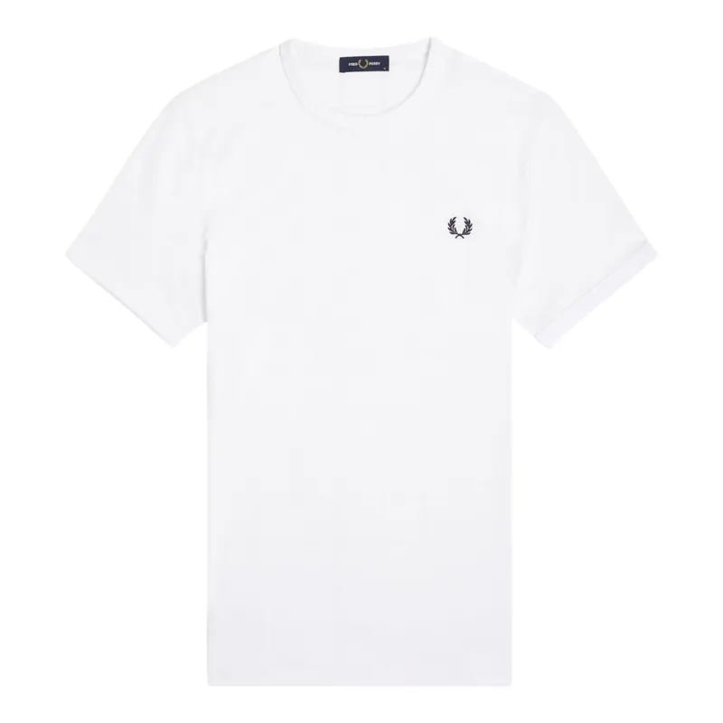 Fred Perry M3519-100 Ringer T-shirt White 