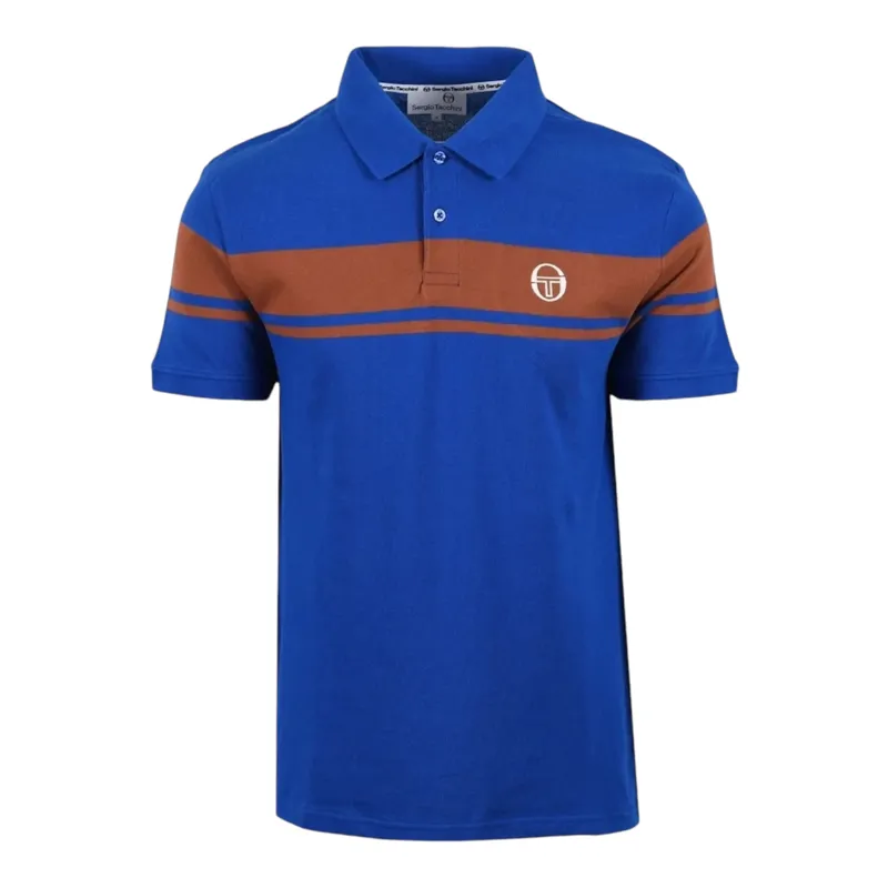 Sergio Tacchini Young Line Polo T-shirt Nautical Blue / Mocha