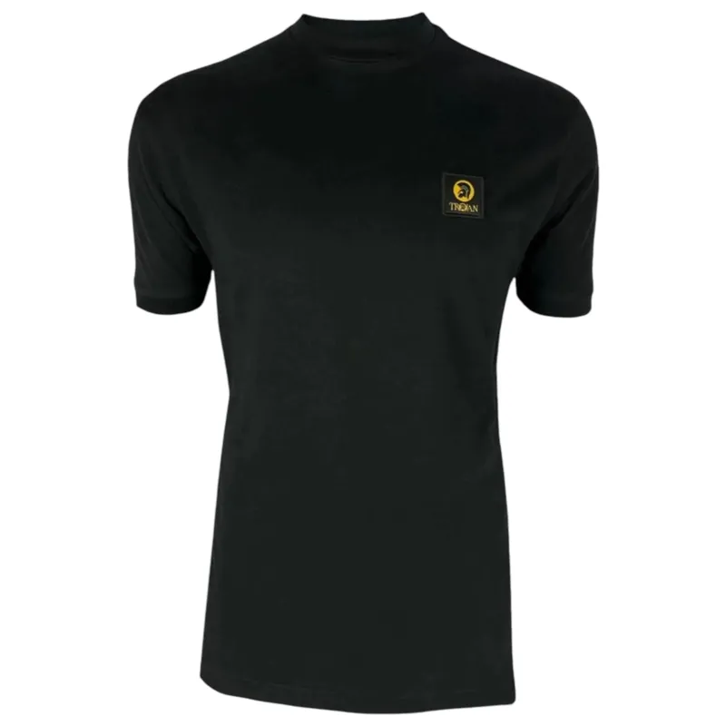 Trojan Plain Badge T Shirt Black MEDIUM ONLY