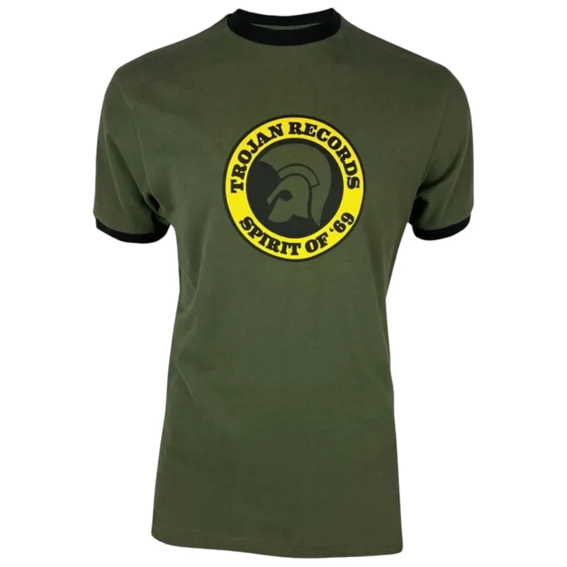 Trojan Spirit Of '69 Logo T Shirt Green 