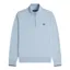 Fred Perry Half Zip Sweatshirt Light Smoke