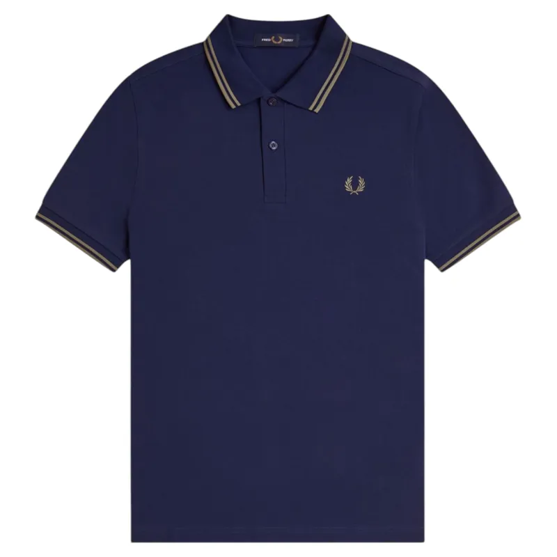 Fred Perry M3600 Y59 Polo T-shirt French Navy / Olive Mint