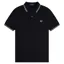 Fred Perry M3600-Q46 Polo T-shirt Black / Silverblue