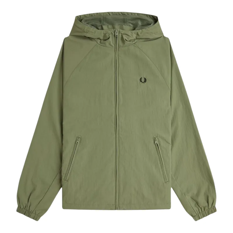 Fred Perry Hooded Shell Jacket Olive Mint XXL ONLY LAST ONE
