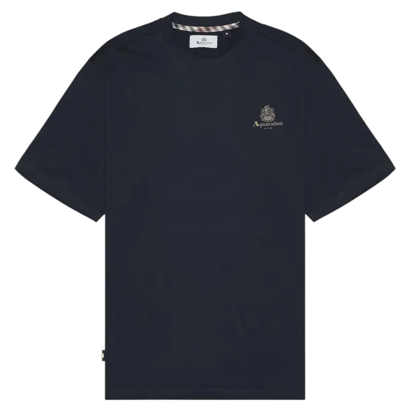 Aquascutum Small Logo T-Shirt Navy