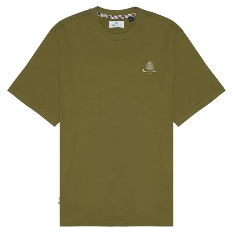 Aquascutum Small Logo T-Shirt Green