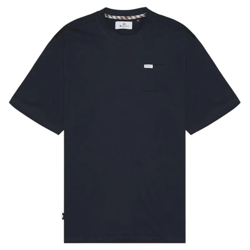 Aquascutum Pocket T-Shirt Navy