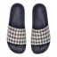 Aquascutum Club Check Sliders Navy