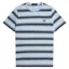Fred Perry Fine Stripe T-shirt Light Smoke / Navy