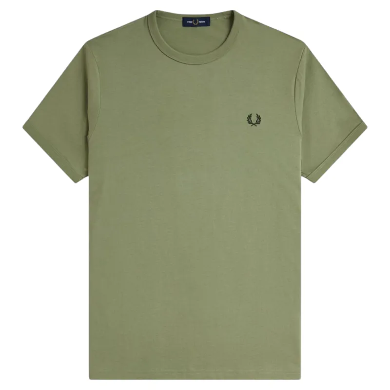 Fred Perry M3519-X88 Ringer T-shirt Olive