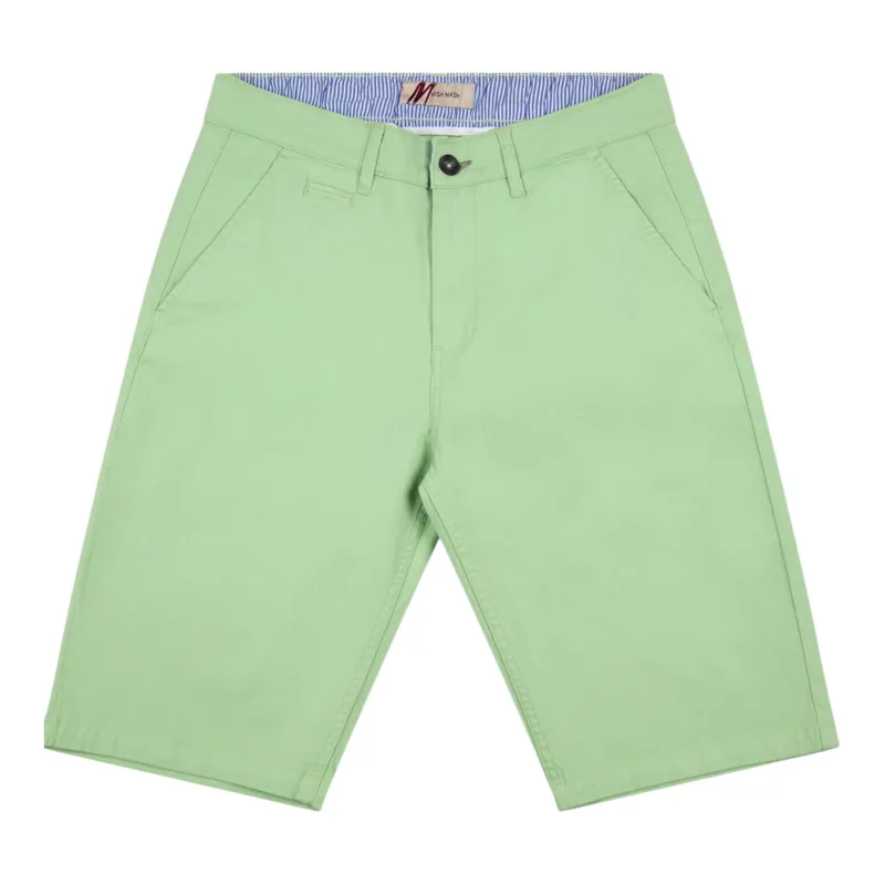 Mish Mash Weymouth Chino Shorts Mid Stretch Pistachio Green 