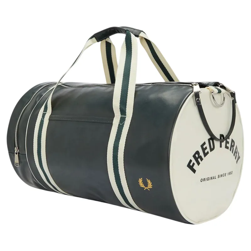 Fred Perry L7255-T11 Classic Barrel Bag Night Green Ecru