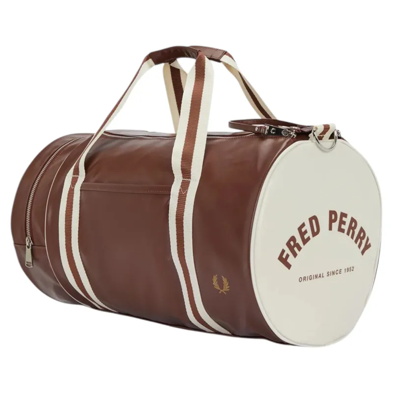 Fred Perry L7255-J89 Classic Barrel Bag Tan Ecru