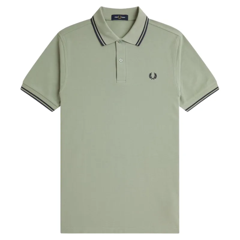 Fred Perry M3600-Z49 Polo T-shirt Bayleaf / Airforce / Tennis Blue-1