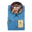 Claudio Lugli Textured Short Sleeve Shirt Aqua