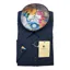 Claudio Lugli Textured Short Sleeve Shirt Navy