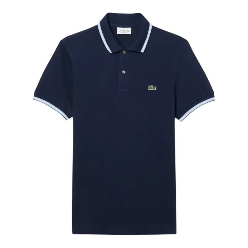 Lacoste Regular Fit Trim Accent Polo T-shirt Navy