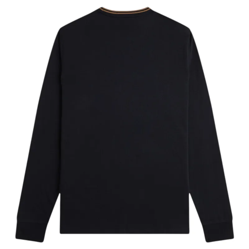 Fred Perry Twin Tipped Long Sleeve T-shirt Black-3