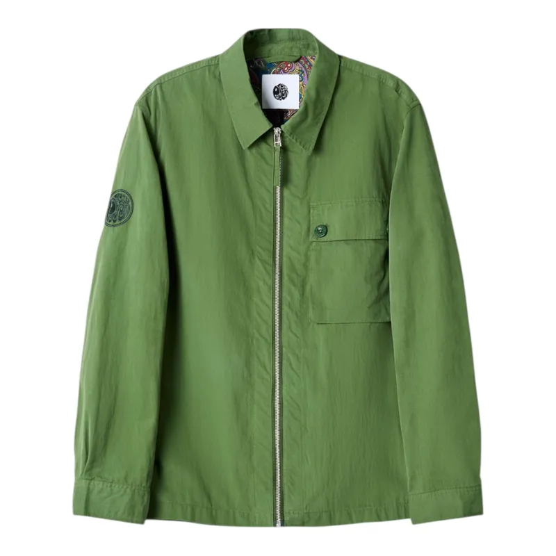 Pretty Green Feltham Overshirt Khaki